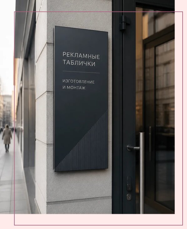 Рекламные таблички в Феодосии по цене от 4571 р. | Аванза-Фдс