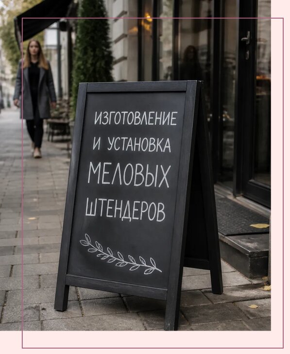 Меловые штендеры в Феодосии по цене от 6603 р. | Аванза-Фдс